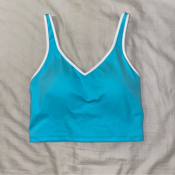 Aerie Light Blue Yoga Bra/Crop Top - Picture 2 of 5